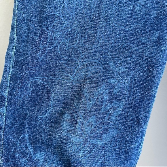 Pilcro & The Letterpress Button Fly Faint Printed Pants Printed Denim 26 - Picture 6 of 11